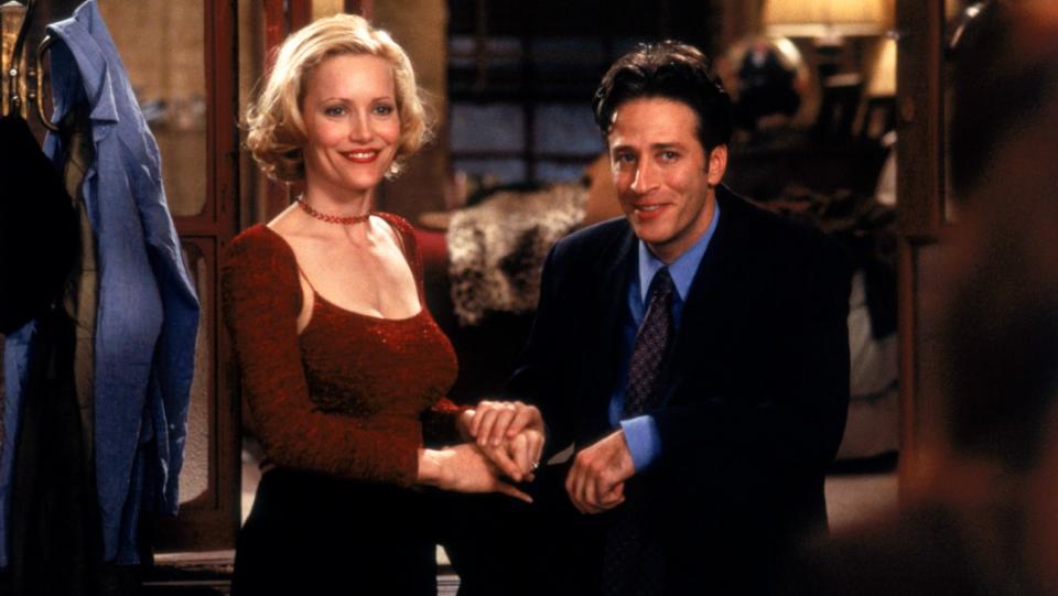 Leslie Mann and Jon Stewart in 'Big Daddy'