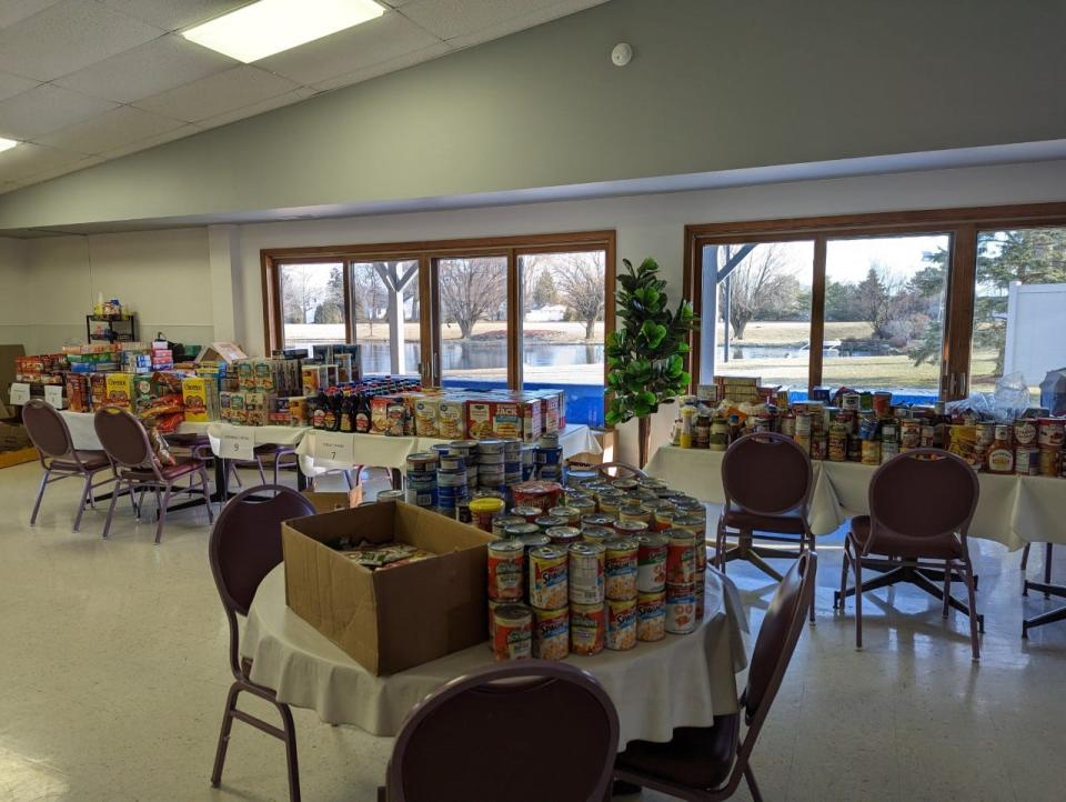 More than 3,000 food items and $500 was collected during the Martin Luther King Jr. Day of Service food drive sponsored by Monroe County RSVP.