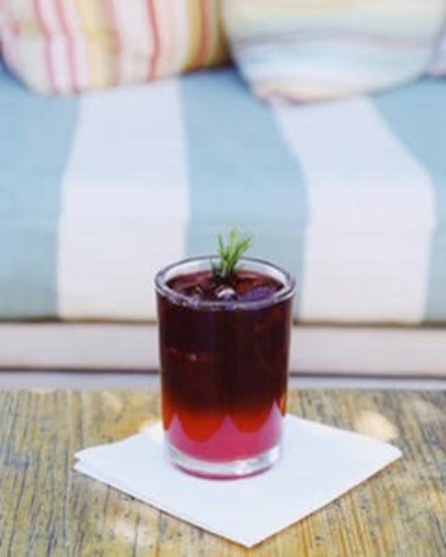 <p>Hotel San Jose Austin, TX</p><p>Before you head out to the patio, mix some Topo Chico or sparkling water, with Jardesca Apertiva and shrub to taste. </p><p>Recipe Courtesy of <a href="https://www.sanjosehotel.com/" rel="nofollow noopener" target="_blank" data-ylk="slk:Hotel San José;elm:context_link;itc:0;sec:content-canvas" class="link rapid-noclick-resp">Hotel San José</a> in Austin, TX:</p><p>• 4 oz Topo Chico or sparkling water </p><p>• 2 oz red Jardesca Apertiva </p><p>• 1-2 oz shrub (to taste)</p>