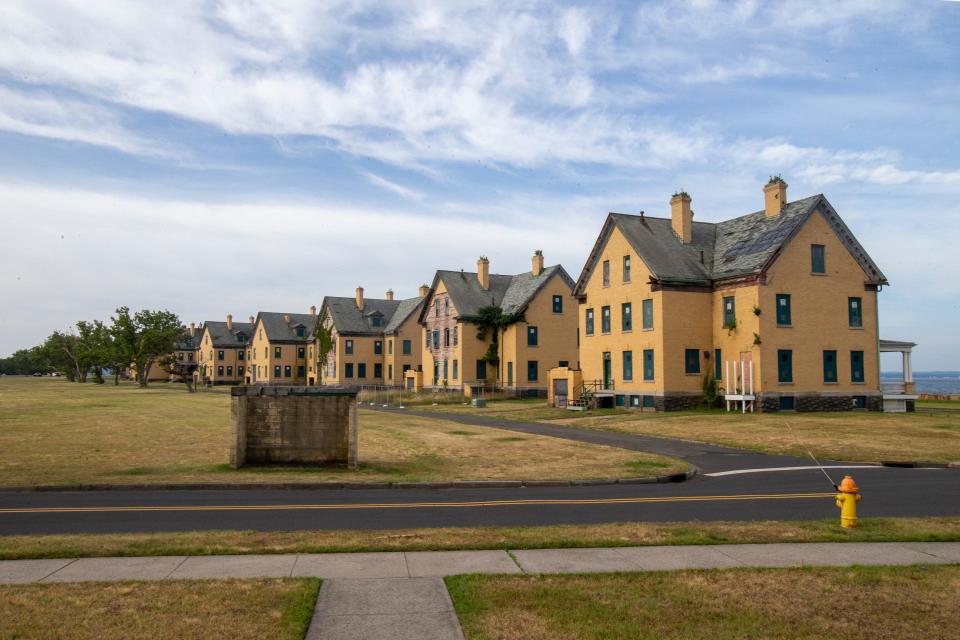 Officers' Row at Fort Hancock, which is part of the Gateway National Recreation Area Sandy Hook Unit, in Sandy Hook, NJ Wednesday, July 6, 2022.