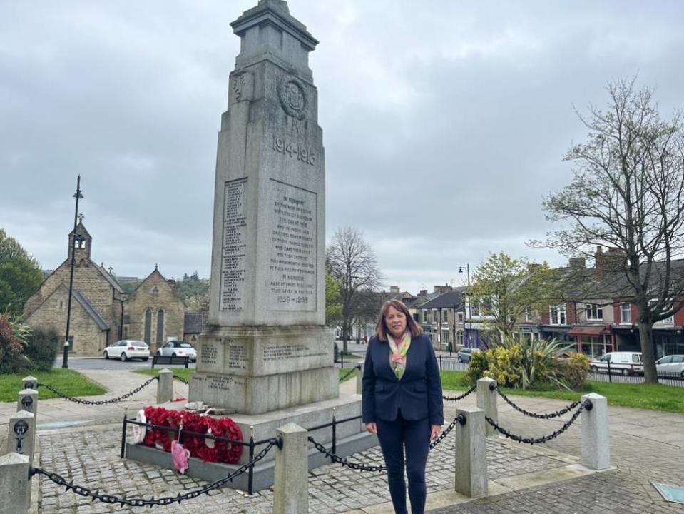 The Northern Echo: Cllr Anne Reed in Crook town centre 