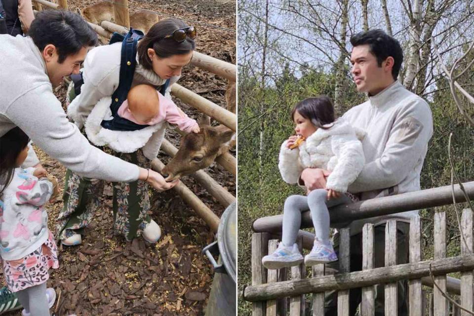 <p>Liv Lo Golding/Instagram</p> Henry Golding and Liv Lo celebrate Easter with two daughters in Germany