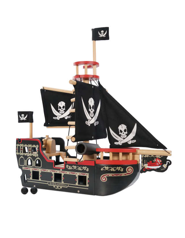 Le Toy Van Barbarossa Wooden Pirate Ship
