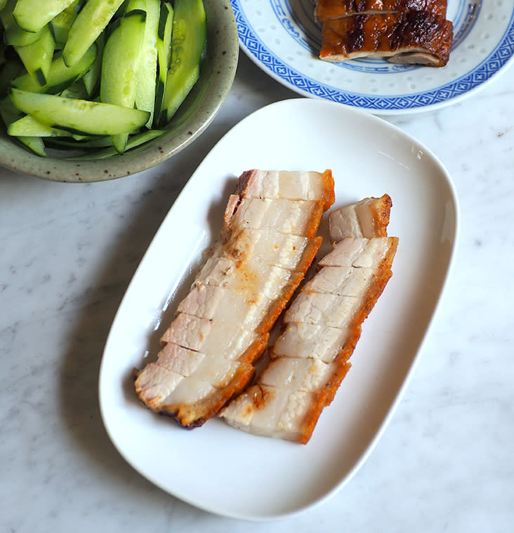 If you love crispy roast pork, this will be perfect for you as each piece is juicy.