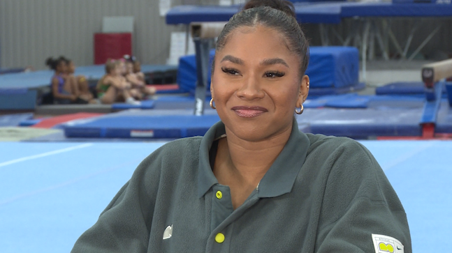 Gymnastics Paris 2024 Olympic Hopeful, Jordan Chiles (KXAN photos/Todd Bailey).