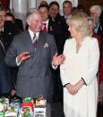 WELLINGTON, NEW ZEALAND - NOVEMBER 14: Prince Charles, Prince of Wales dances as he is presented with his 64th birthday cake at Government House on November 14, 2012 in Wellington, New Zealand. The Royal couple are in New Zealand on the last leg of a Diamond Jubilee that takes in Papua New Guinea, Australia and New Zealand. (Photo by Chris Jackson/Getty Images)