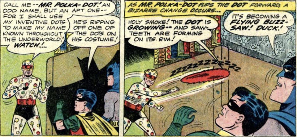 Polka-Dot Man's first comic appearance in Detective Comics #300