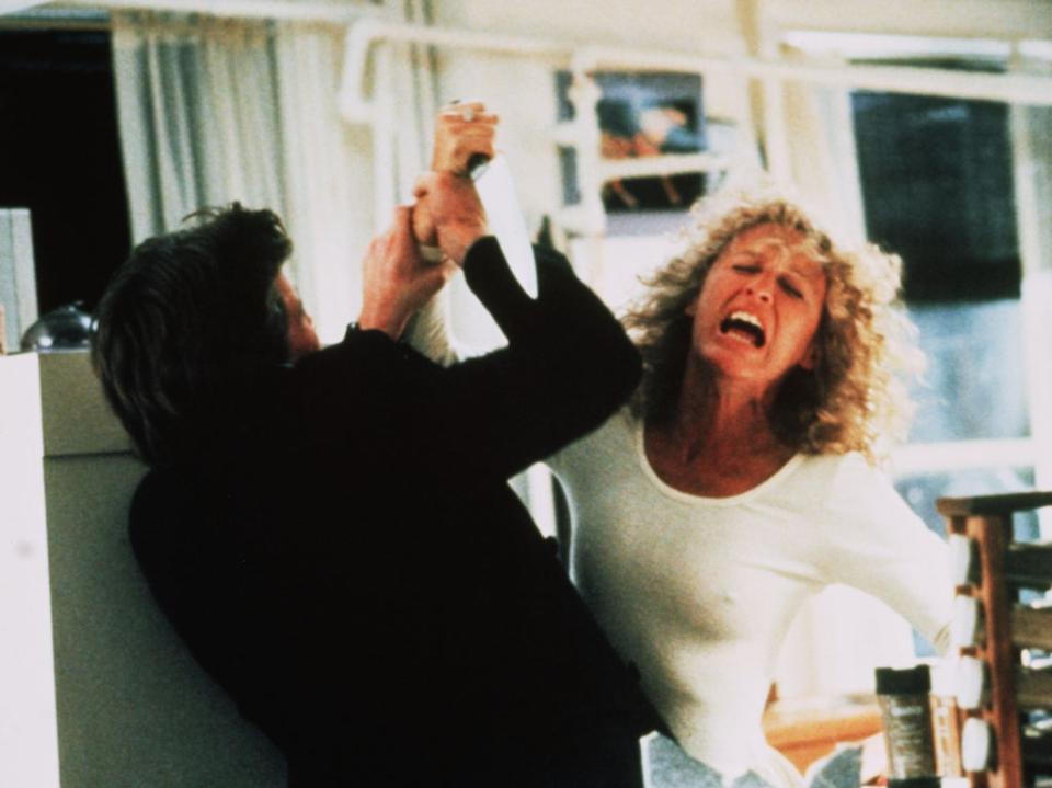 Michael Douglas and Glenn Close in ‘Fatal Attraction’ (Rex Features)