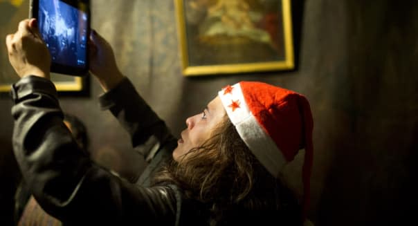 Pilgrims Head To The Church of Nativity For Christmas