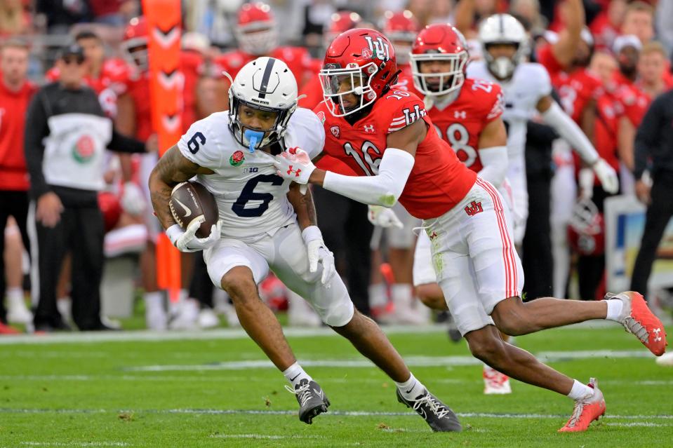 Tre Wallace showed great promise in the Rose Bowl against Utah ... and in the first two games of the 2023 season. His injury-recovery is critical to Penn State's passing game against its toughest opponents, namely Ohio State and Michigan.