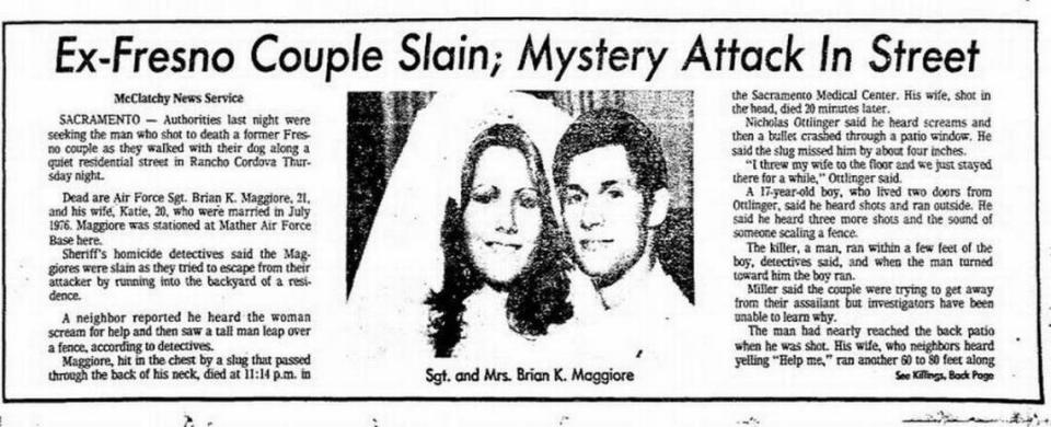 A Fresno Bee clip from Feb. 4, 1978 on the killings of Brian and Katie Maggiore, who grew up in Fresno.