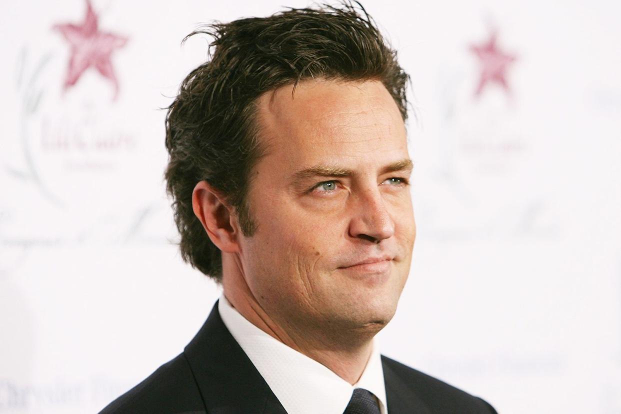 <p>Michael Buckner/Getty</p> Matthew Perry