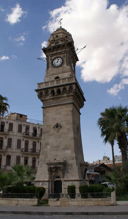 A view shows Aleppo's Bab al-Faraj Clock Tower, Syria October 6, 2010. REUTERS/Khalil Ashawi