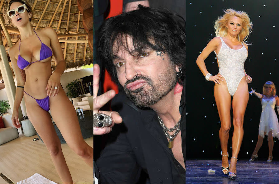 Brittany Furlan, Tommy Lee, Pamela Anderson. (Photo: Instagram/Getty Images)