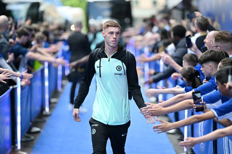 Cole Palmer of Chelsea arrives at the stadium