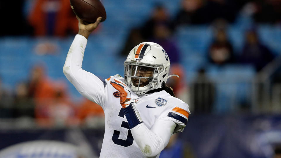 Virginia beat Virginia Tech in 2019 to snap a 15-game losing streak in the Commonwealth Cup. (AP Photo/Gerry Broome)