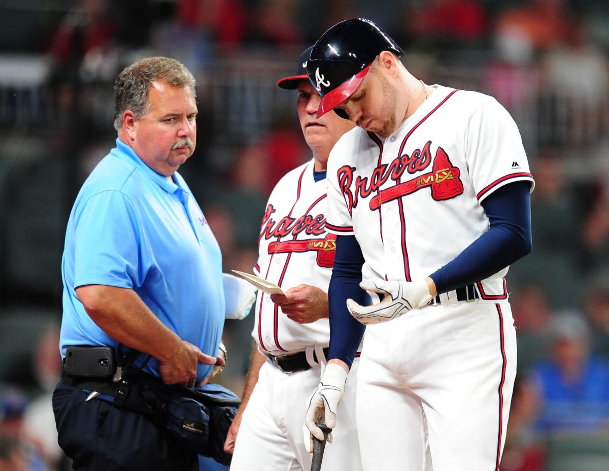 Braves beat Blue Jays, lose Freeman in process - Battery Power