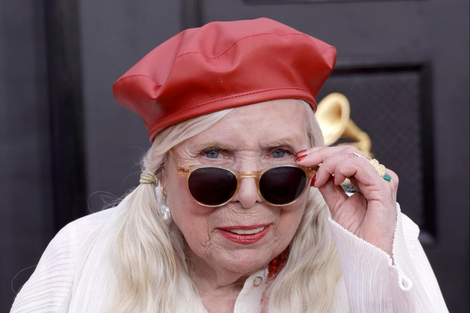 Joni Mitchell attending the 2022 Grammy Awards in Las Vegas (Frazer Harrison/Getty Images for The Recording Academy)