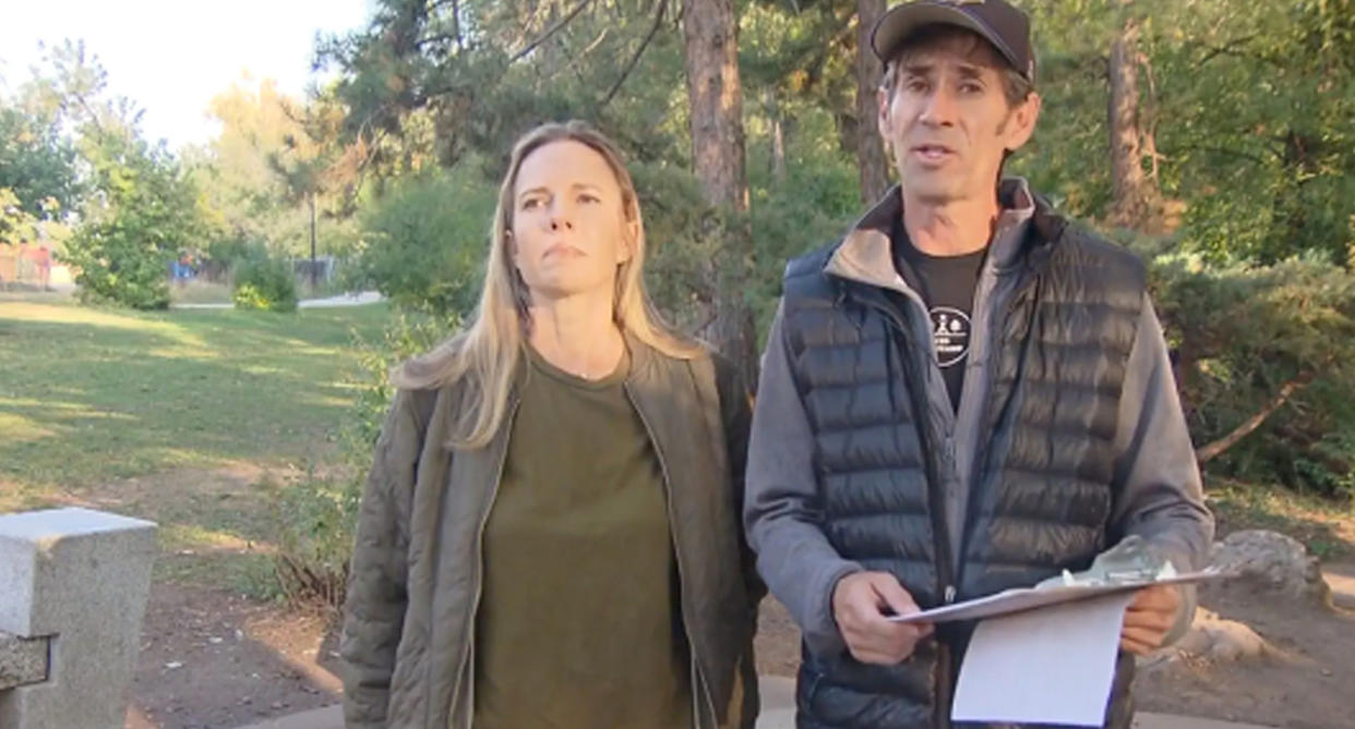 Parents of missing girl Chloe, David Campbell and his wife Jessica Knape. Source: CBS