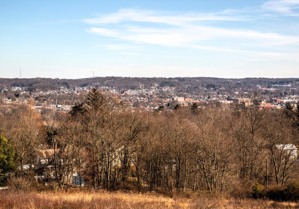 The City of Coshocton as viewed from Roscoe Hill.