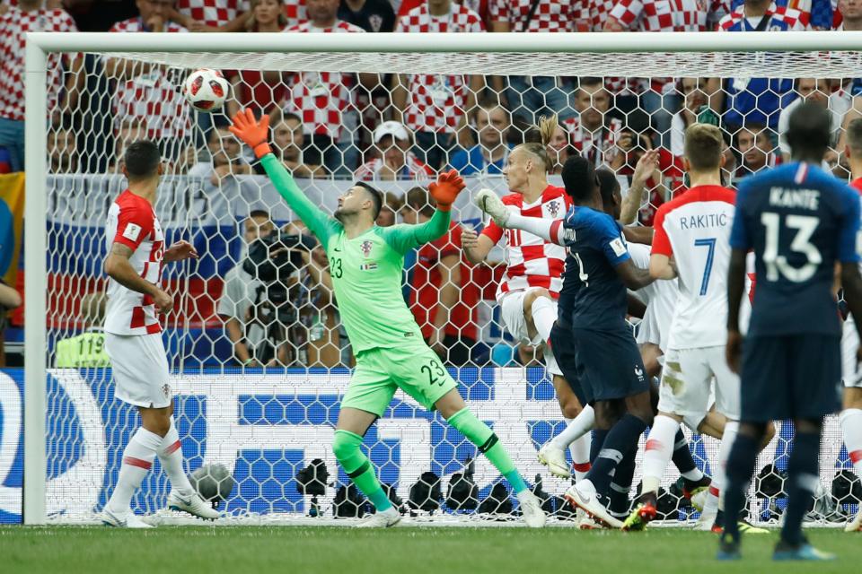 Kroatien hat das WM-Finale gegen Frankreich verloren. Hier erzielt Mandzukic per Eigentor die Führung für die Franzosen. (Bild: Getty Images)