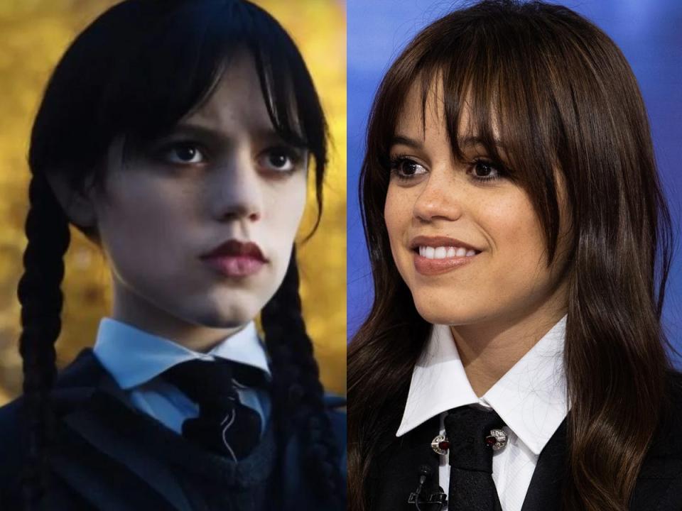 Jenna Ortega as Wednesday Addams.