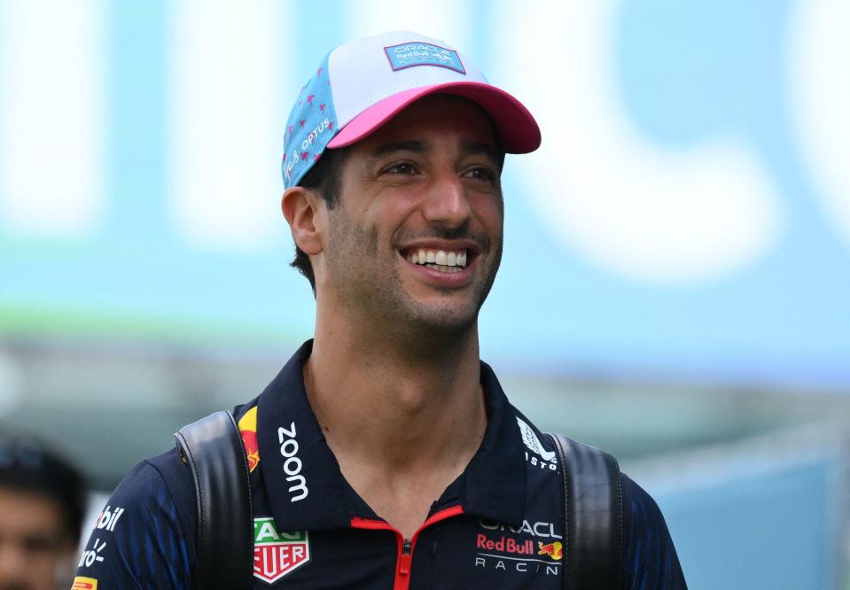 Daniel Ricciardo smiles at the Australian GP.