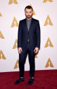 Sam Smith, nominado por la canción de Spectre, en el almuerzo previo a los Oscar