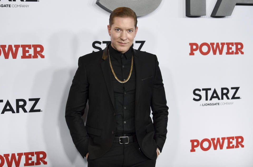 FILE - In this Tuesday, Aug. 20, 2019, file photo, cast member Joseph Sikora attends the world premiere of the final season of the Starz television series "Power" at Madison Square Garden in New York. The series that has turned into a ratings juggernaut and already sparked plans for spinoffs begins airing its final season on Sunday, Aug. 25. (Photo by Evan Agostini/Invision/AP, File)