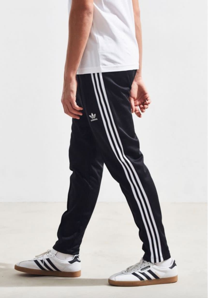 Add these <strong><a href="https://www.urbanoutfitters.com/shop/adidas-beckenbauer-track-pant?category=athletic-pants&amp;color=001&amp;type=DEFAULT" target="_blank" rel="noopener noreferrer">adidas Beckenbauer Track Pant to your cart.</a></strong>