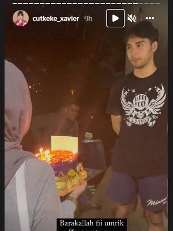 Momen ulang tahun Achmad Megantara ke-25 (Foto: Instagram/@cutkeke_xavier)