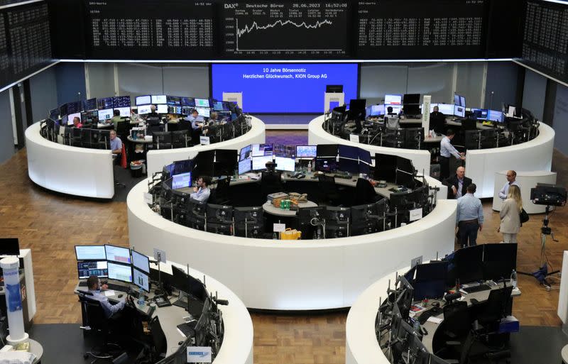 German share price index DAX graph is pictured at the stock exchange in Frankfurt