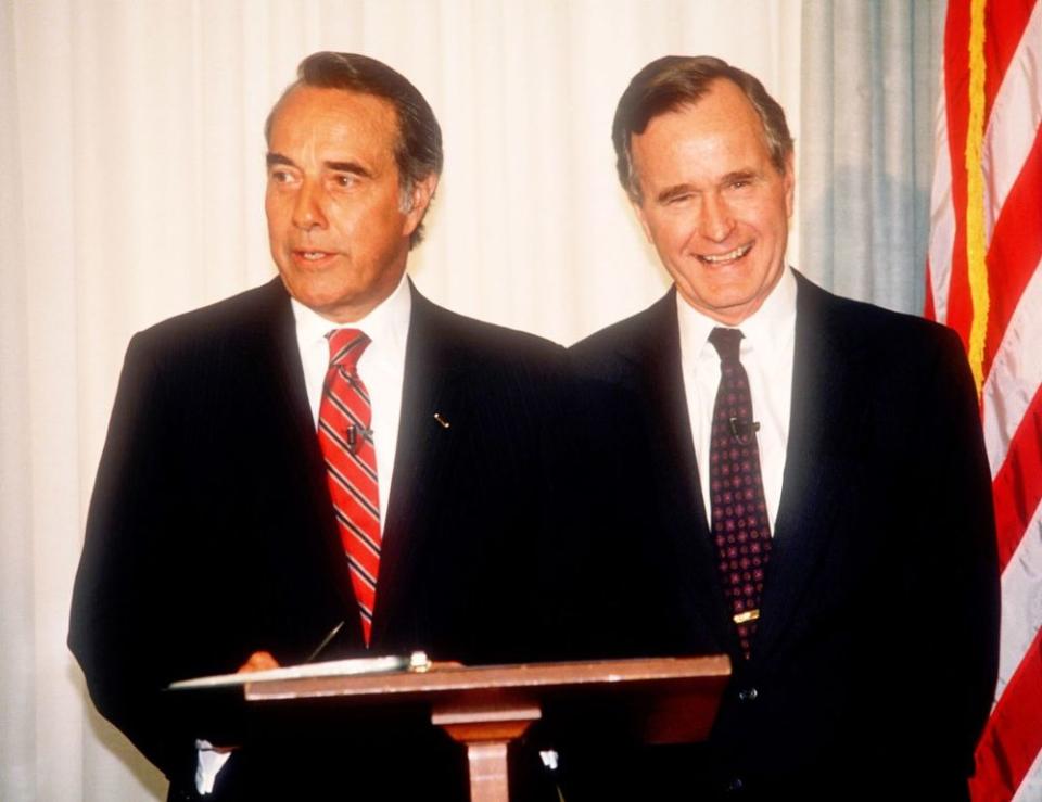 Bob Dole and George H.W. Bush