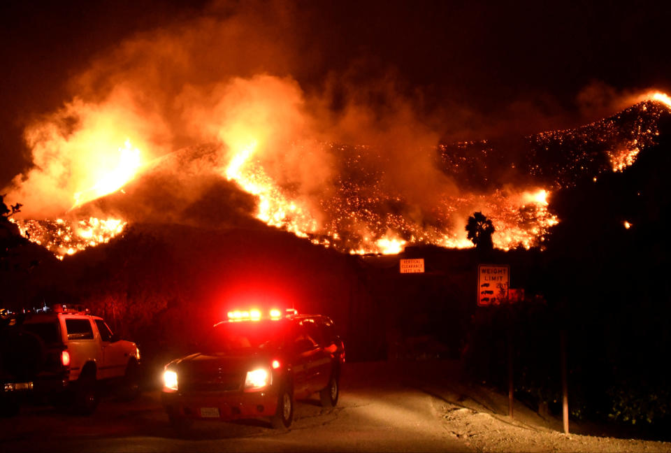 Impactantes imágenes de los incendios en California