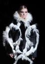 <b>LFW AW13: Tom Ford</b><br><br>Fur was a huge trend, in many colours. We want to snuggle up int his over the top jacket. <br><br>©PA