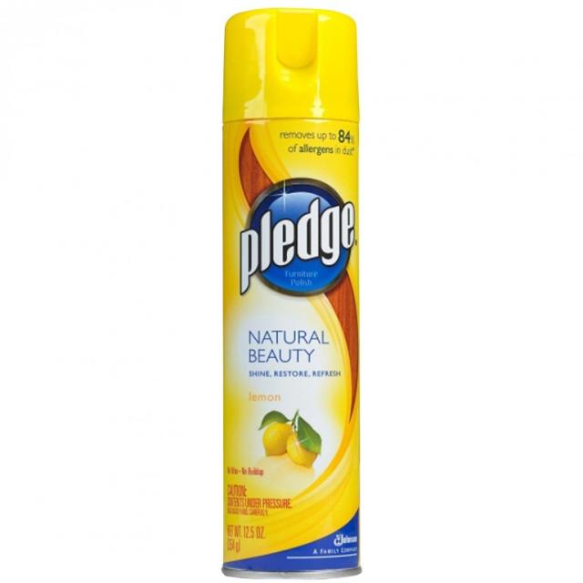 Pledge Lemon Scent Wipes Natural Beauty Shine Restore & Refresh