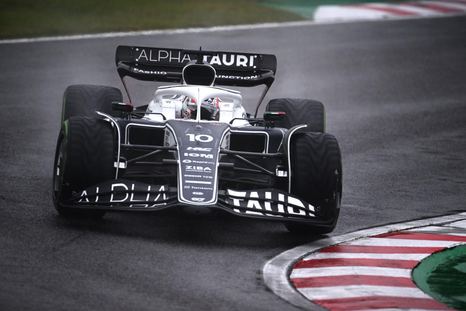 Pierre Gasly, pictured here in action at the Japanese Grand Prix.