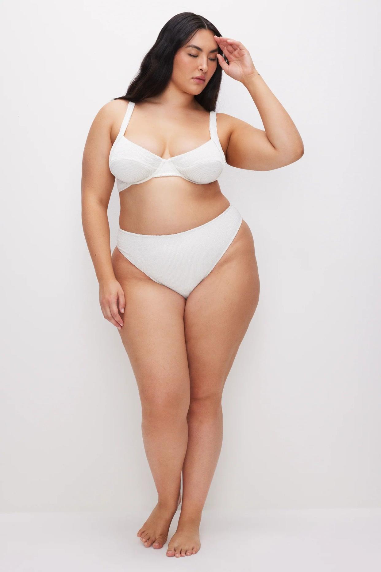 <p><a href="https://go.redirectingat.com?id=74968X1596630&url=https%3A%2F%2Fwww.goodamerican.com%2Fproducts%2Falways-fits-demi-bikini-top-cloud-white&sref=https%3A%2F%2Fwww.cosmopolitan.com%2Fstyle-beauty%2Ffashion%2Fg60373575%2Fbest-white-swimsuits%2F" rel="nofollow noopener" target="_blank" data-ylk="slk:Shop Now;elm:context_link;itc:0;sec:content-canvas" class="link rapid-noclick-resp">Shop Now</a></p><p>Always Fits Demi swimsuit Top</p><p>Good American</p><p>$59.00</p>