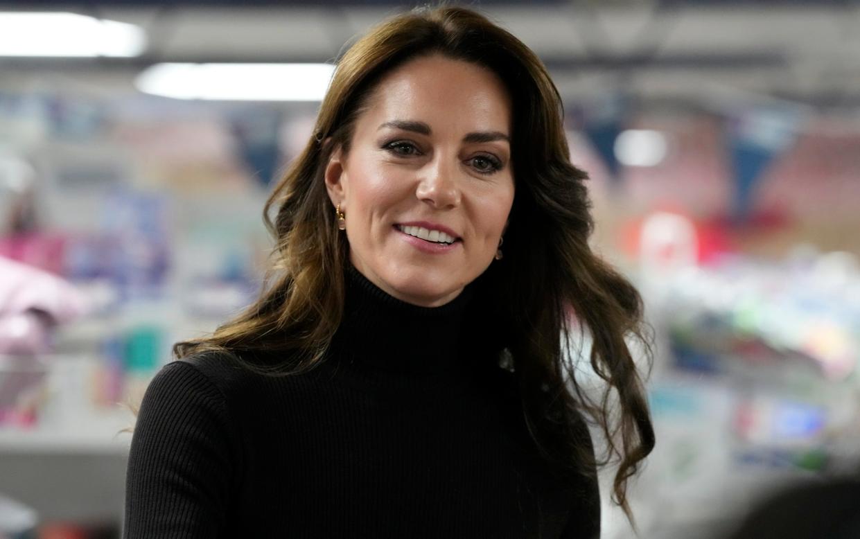 The Princess of Wales pictured during a visit to Sebby’s Corner baby bank in Barnet, north London