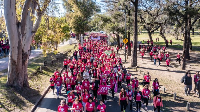 Hoy los Bosques de Palermo se tiñeron de rosa