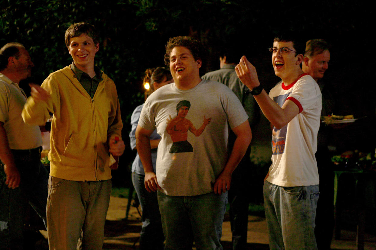 Michael Cera, Jonah Hill und Christopher Mintz-Plasse in „Superbad“. (Bild: ddp)