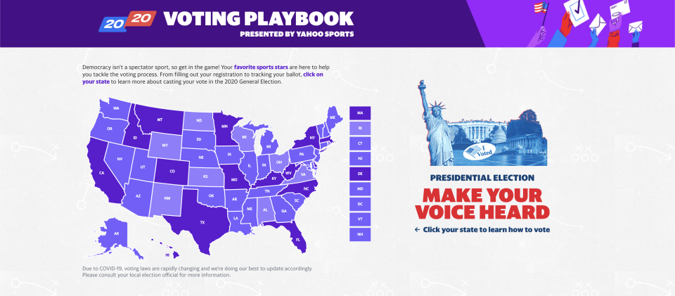 From filling out your registration to tracking your ballot, click on your state to learn more about casting your vote in the 2020 General Election.