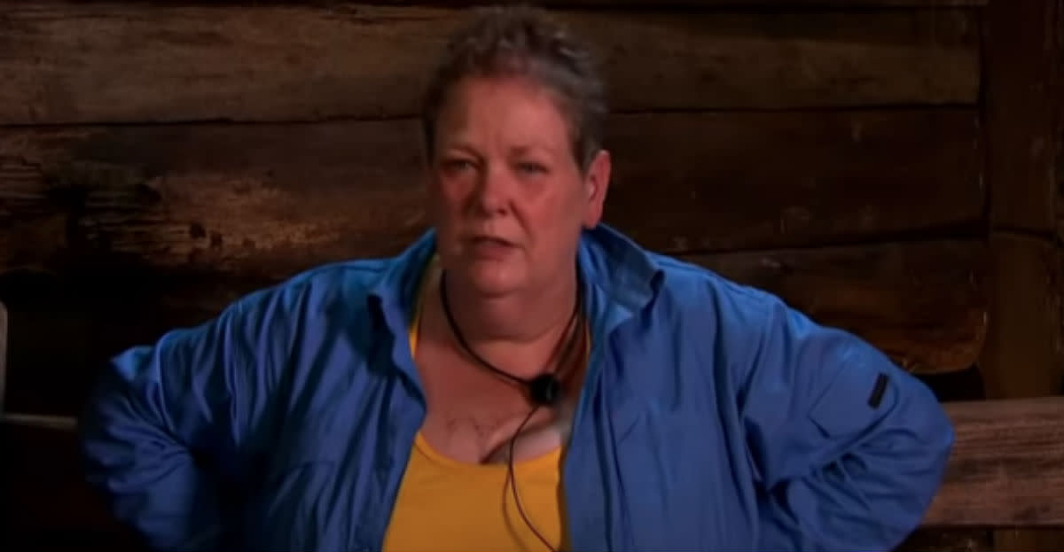 Anne Hegerty admitted to laying awake all night and crying after she entered the jungle (ITV)