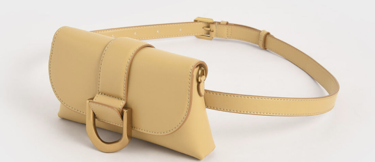 PHOTO: Charles & Keith. Metallic Buckle Crossbody Bag