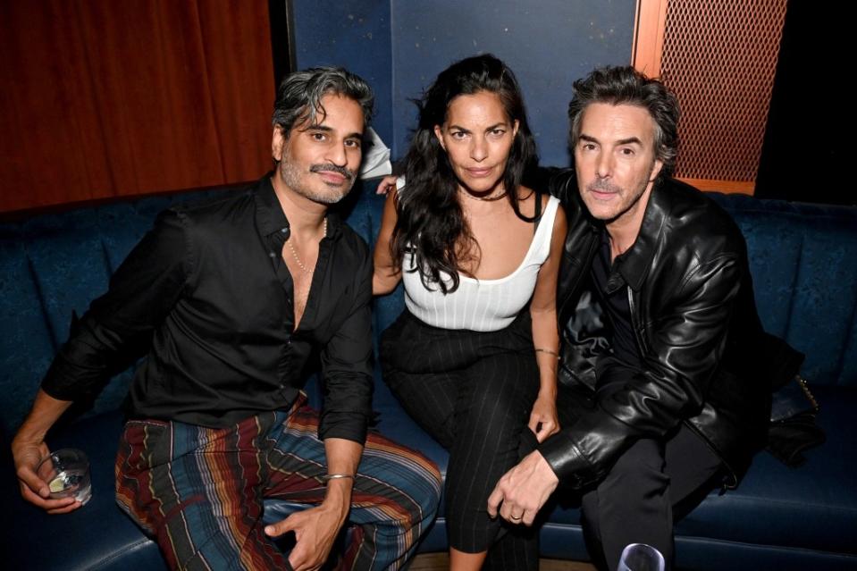 NEW YORK, NEW YORK - OCTOBER 05: (L-R) Sherwin Parikh, Sarita Choudhury and Shawn Levy attend Variety, The New York Party, at Loosie's Nightclub on October 05, 2023 in New York City. (Photo by Bryan Bedder/Variety via Getty Images)