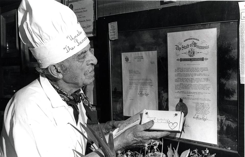 Tom Collis, founder of Uncle Tom's Candy Shop, in 1985.