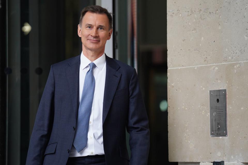 Chancellor Jeremy Hunt has signalled that tax cuts could be smaller in the Budget than they were in the autumn statement (James Manning/PA) (PA Wire)
