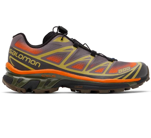 SALOMON Orange & Purple XT-6 Skyline Sneakers