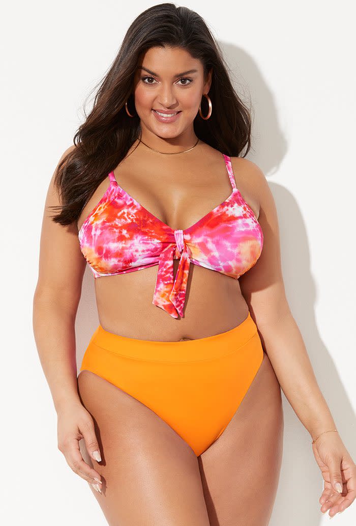 Mentor Sun Dance Orange High Waist Bikini. Image via Swimsuits for All.