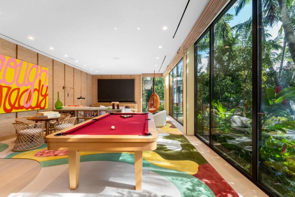 “He was the first person I had in my car since the shutdown,” Danny Hertzberg said, recalling taking Loeb on a tour of the residence. “He bought the house at the start of the pandemic.” Above: The home’s playroom and gathering space. Loeb and his wife Margaret Davidson Munzer share three kids.